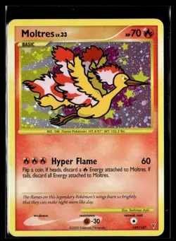 2009 Pokemon Platinum - Supreme Victors Secret Rare Holo Moltres 149/147 (CF) - Image 1