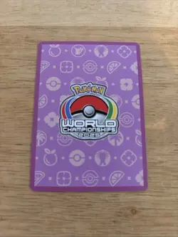 2025 Pokemon World Championships Fire Energy Promo Jose Cruz Stamped - Image 2