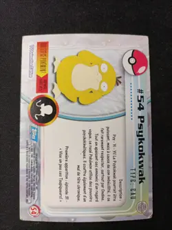 Carte Pokemon Topps Psykokwak #54 - Image 2
