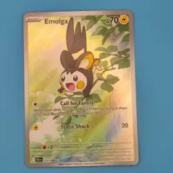 EMOLGA 112/086 HOLO ILLUSTRATION RARE BLACK BOLT POKEMON HOLO NM/M - Image 1