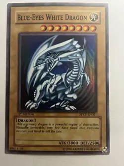 Yu-Gi-Oh! Blue-Eyes White Dragon Kaiba 1st Edition Super Rare DPKB-EN001 - Image 1