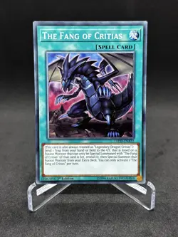 Yugioh The Fang of Critias LEDD-ENA22 Common 1st Edition NM - Image 1