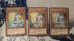 YuGiOh! 3x Constellar Kaus - HA07-EN045 - Secret Rare - 1st Edition - NM PLAYSET - Image 1