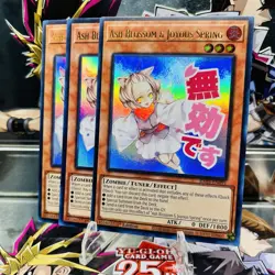 3x Yugioh Playset Ash Blossom & Joyous Spring (Alt Art) RA05-EN091 Ultra Rare NM - Image 1