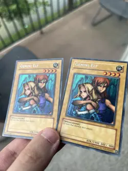 Yugioh Gemini Elf LON-000 Secret Rare LP x2 - Image 3