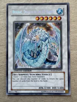 Yu-Gi-Oh! TCG Brionac, Dragon of the Ice Barrier HA01-EN022 Limited Edition a - Image 1