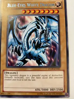 Yugioh Blue-Eyes White Dragon DL09-EN001 Rare Light BLUE NM - Image 1