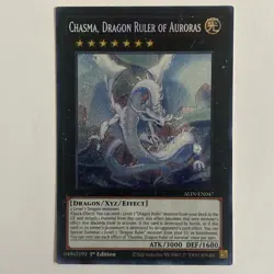 Yu-Gi-Oh Chasma Dragon Ruler of Auroras ALIN-EN047 Secret Rare 1st Edition NM! - Image 1