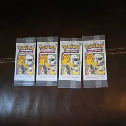 SEALED 25th Anniversary Pokemon Cereal 3-Card Booster Pack! x4 - Image 1