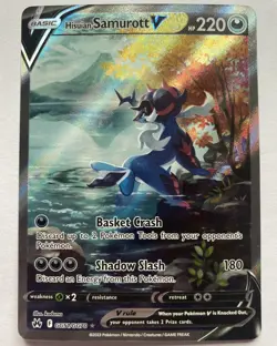 Hisuian Samurott V GG51/GG70 Crown Zenith: Galarian Gallery - Pokemon Card - NM - Image 1