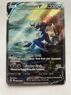 Hisuian Samurott V GG51/GG70 Crown Zenith: Galarian Gallery - Pokemon Card - NM - Image 3