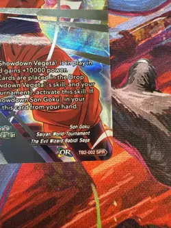 Dragon Ball Super Card Game Supreme Showdown Son Goku TB2-002 SPR - Image 4