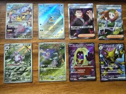 Pokemon 151 Japanese Full Art LOT MINT Pikachu, Squirtle, Tangela, 8 Cards Total - Image 1