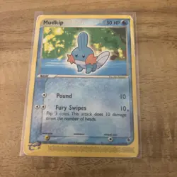 Pokemon Mudkip 60/109 Ruby and Sapphire Common Regular 2003 Basic 50 HP Card - Image 1