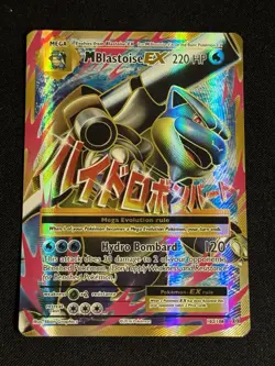 Pokemon TCG M Blastoise EX Full Art Holo Ultra Rare Card 102/108 Evolutions - Image 1