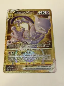 Pokemon TCG Mewtwo VSTAR Secret Rare Full Art Card 086/078 Pokemon GO Holo J - Image 1