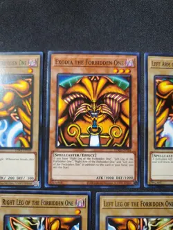 YUGIOH TCG! COMPLETE 5 Card Exodia the Forbidden One Set LDK2 Common NM - Image 3