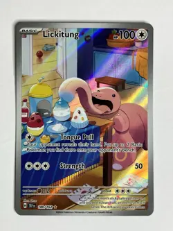 Lickitung 180/162 NM Pokemon Temporal Forces Illustration Rare Card Pokemon TCG - Image 2