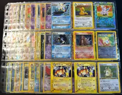 Lot of 90 ALL HOLO Vintage Pokemon Card Binder Collection - Image 1