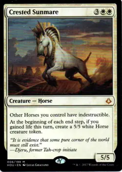 MTG: Hour of Devastation: Crested Sunmare: Lightly Played Condition - Image 1