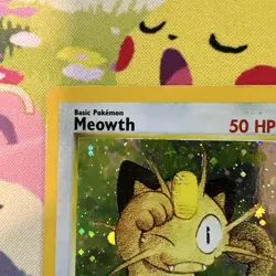 Meowth Holo Pokemon WOTC 2000 Black Star Promo #10 LP Gameboy Promo - Image 3