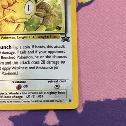 Meowth Holo Pokemon WOTC 2000 Black Star Promo #10 LP Gameboy Promo - Image 5