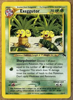 Pokemon TCG Exeggutor 13/18 Southern Islands Regular (NM) - Image 1