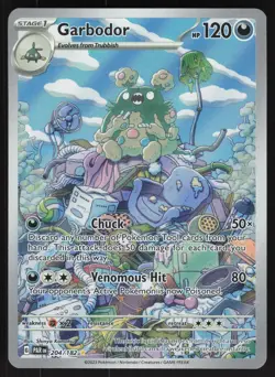 Garbodor 204/182 Illustration Rare Paradox Rift Pokemon Near Mint - Image 1