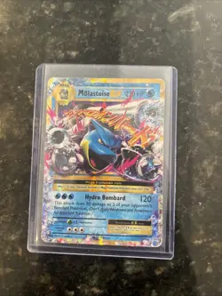 Pokemon TCG M Blastoise EX Full Art Holo Ultra Rare 22/108 - Image 1
