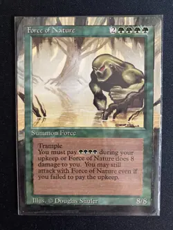 Force of Nature (Revised Edition MTG) ALTERED floating border style! - Image 1