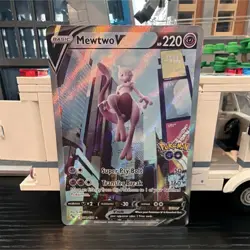 TCG Mewtwo V 072/078 Pokemon GO Holo Eng 220HP Very Rare Full art version - Image 1