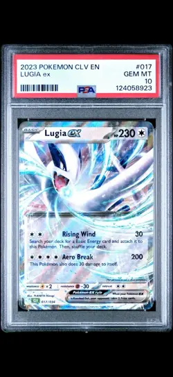Pokemon Lugia EX 2023 CLV EN TCG Classic Collection #017 PSA 10 GEM MINT - Image 1