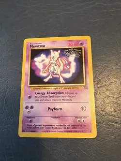 Pokemon TCG Mewtwo Black Star Promo 3 WOTC 1999 WB ‘The First Movie’ Stamp NM - Image 1