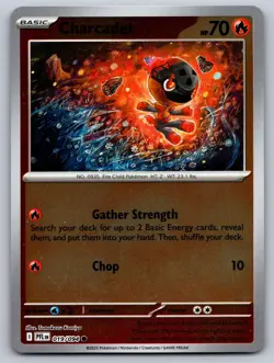 Charcadet 019/094 Common Phantasmal Flames Pokemon Reverse Holo Near Mint - Image 1