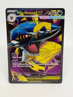 Mega Sharpedo ex 113/094 Ultra Rare Phantasmal Flames Pokemon Near Mint - Image 1