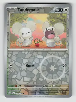 Tandemaus 159/198 Common Scarlet & Violet Pokemon Reverse Holo Near Mint - Image 1