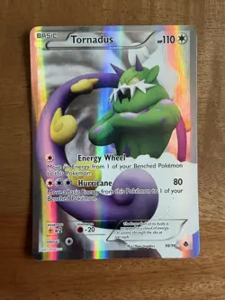 Pokemon Tornadus (98 Full Art) 98/98 Ultra Rare Emerging Powers Holo MP/HP - Image 1