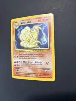 Pokemon Ninetails Base Set MP - Image 3