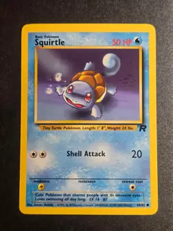 Squirtle 68/82 LP Team Rocket Common Pokemon Unlimited - Image 1