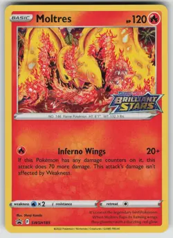 Moltres SWSH185 Holo Promo Sword & Shield Promo Pokemon Near Mint - Image 1