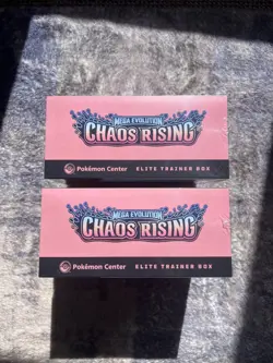Pokemon TCG Chaos Rising Pokemon Center ETB New & Sealed x2 - Image 3