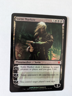 Foil Sorin Markov Zendikar MTG NM Free shipping with tracking - Image 1