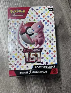 Pokemon Pokemon TCG Scarlet & Violet 151 Booster Bundle Box 6 Packs English Mew - Image 1