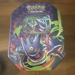 Pokemon TCG Mega Moonlit Tin Mega Gengar EX Tin Factory Sealed New - Image 1