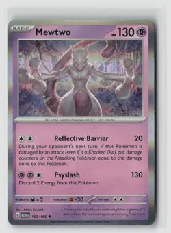 Mewtwo #150/165 Sv Scarlet & Violet 151 Holo Rare Pokemon TCG NM - Image 1