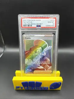 2021 Pokemon Chilling Reign Caitlin #213 Secret PSA 10 - Image 1