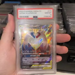 Pokemon TCG S-Chinese Latias &Latios GX 175/150 CSM2aC SR Sun&Moon PSA 10 MINT - Image 1