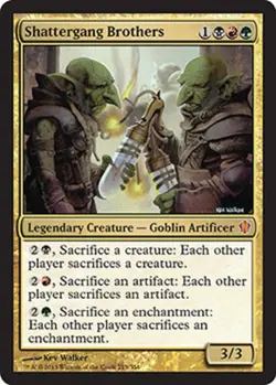 MTG - Shattergang Brothers - Commander 2013 - NM, English Magic FLAT RATE SHIP - Image 1