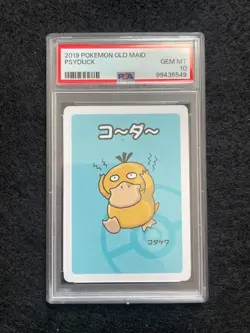2019 Pokemon Old Maid Psyduck Japanese PSA 10 GEM MINT! - Image 1