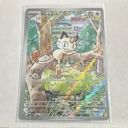 The Pokemon Company Meowth 106/094 Me02 Phantasmal Flames IR Holo EN 70HP - Image 1